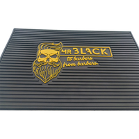 Ventes directes d'usine Tapis de table universel Tapis de café personnalisé antidérapant Tapis de coiffeur résistant Tapis de savon en PVC Écologique Réutilisable
