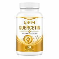 Cápsulas de Quercetina y Bromelina al por Mayor OEM/ODM, Suplemento Natural Antioxidante y para el Bienestar Estacional, Vegano, Sin OMG, a Granel