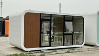 Apple Cabin Nouveau 20 pieds Maison mobile préfabriquée Cuisine moderne Salle de bain Hôtels Villa Maison mobile en acier Pod Bureau Bar Pub