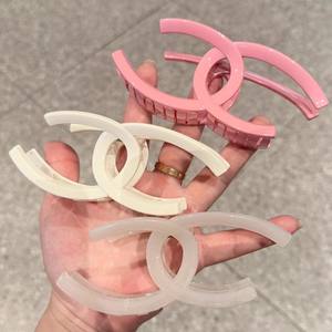 Pinces à cheveux en acrylique QX Double C pour femmes, grandes pinces requin pour queue de cheval, épingles à cheveux de 11 cm, pinces de mariage - Product Image 4