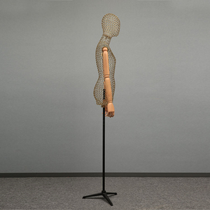 Présentoir de vitrine, vêtement pour femme à demi-corps avec bras, simple - Product Image 3