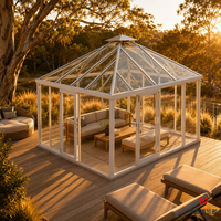Pergola motorisée moderne en aluminium MEXIN avec toit rétractable en verre trempé, anti-corrosion, imperméable, pour villa extérieure, véranda