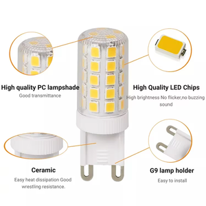 AC110V-130V Dim G9 dẫn ánh sáng bóng Đèn Dimmable 3000K ấm trắng 4W tương đương với bóng đèn <span class=keywords><strong>halogen</strong></span> <span class=keywords><strong>40W</strong></span> - Product Image 2