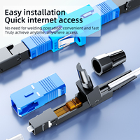 Connecteur rapide à fibre optique SC/APC |   Connecteur rapide pour câble de branchement FTTH, à assembler sur site, avec ferrule pré-polie