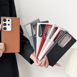 Prix de gros d'usine Étui de téléphone de luxe imperméable et antichoc à motif litchi pour S25 S24 S23 S22 <span class=keywords><strong>S21</strong></span> Ultra <span class=keywords><strong>Coque</strong></span> en TPU souple - Product Image 4