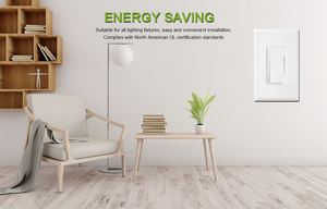 Barep OEM/ODM ホットセール アメリカ規格 電気式<span class=keywords><strong>3</strong></span>ウェイ調光スイッチ デジタルスイッチ 最大電流15A PCアルミ製 スマートホーム - Product Image 5