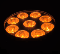 Polarlights 9*15w 6 en 1 RGBWA Led Par Light Étanche Par Led pour Location Extérieure DJ Disco Nightclub Spectacle Événement