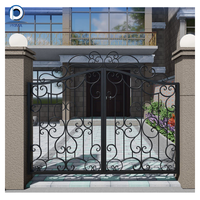 Prima – portes à tubes carrés en fer forgé, Design de grande porte d'entrée, porte en fer forgé