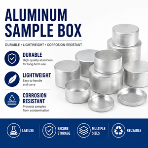 Recipiente de Aluminio para Pesaje de Laboratorio, Caja de Muestreo de Suelo, Medición del Contenido de Humedad del Suelo, Almacenamiento de Muestras para Experimentos Ambientales, Marca CIDA - Product Image 1