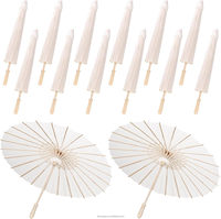 Parasols décoratifs en papier blanc huilé faits à la main pour mariages et cadeaux, mini parapluies artisanaux chinois en gros