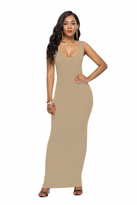 Venta al por mayor de las mujeres Maxi vestido de verano Señoras Tank Top Dress Plus Size Vestidos para las señoras largas - Product Image 5