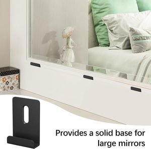 Kim Loại Gương Clip Tùy Chỉnh Kênh Rộng Gương Móc Áo Clip Kit Lớn Nặng Người lưu giữ Clip Cho Gương - Product Image 3