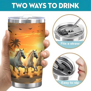 Gobelet isotherme personnalisé <span class=keywords><strong>She</strong></span> Shed Sanctuary <span class=keywords><strong>Cup</strong></span> 20oz avec côté argenté - Product Image 5