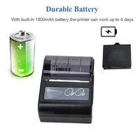 Portátil de la impresora térmica de 58mm recibo mini impresora de bolsillo con ESC/POS usb pequeño móvil impresoras batería recargable