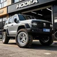 Jantes tout-terrain forgées Beadlock de 17/18/20 pouces, finition brossée entièrement usinée, compatibles avec Ford F-Series, Toyota Tundra et plus encore
