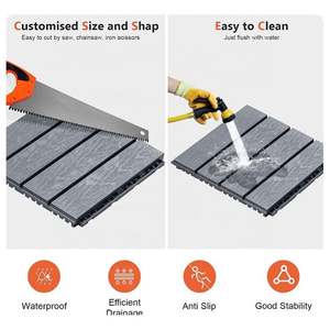 Plancher extérieur imperméable en plastique de verrouillage d'intérieur de poolside de plate-forme de jardin de patio - Product Image 3