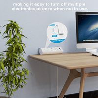 Regleta de alimentación industrial de sobremesa del Reino Unido con interruptor, 3 tomas de 10A, 1 puerto USB, para uso hospitalario, montaje en borde de escritorio, con abrazadera de aleación de aluminio