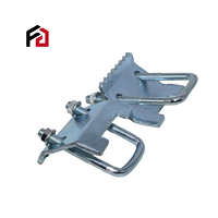 Colliers de serrage en U Unistrut pour poutres, en acier Q235/Q345, perforés, conformes à la norme BS, support sismique avec plaque de pression dentée, service de cintrage