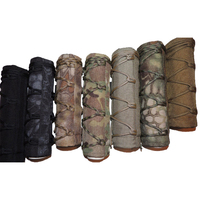 Housse de silencieux tactique d'extérieur en nylon Cordura fibre de carbone camouflage housse d'extérieur
