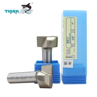 Tiger Hotsale Fraise de défonçage à fond plat avec revêtement AlTin/Tin, personnalisable OEM/ODM, en carbure pour machine de travail du bois CNC