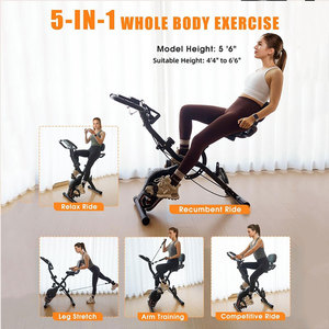 <span class=keywords><strong>Vélo</strong></span> stationnaire à résistance magnétique réglable 16 niveaux vélos d'exercice droits pour l'entraînement cardio en salle de sport - Product Image 3