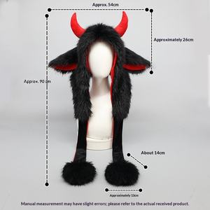 Coiffe unisexe unique en forme de corne de yack synthétique pour Halloween, ensemble de <span class=keywords><strong>d</strong></span>écoration de fête pour influenceurs et diffusion en direct - Product Image 3