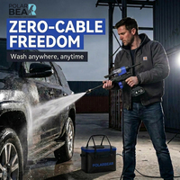 Machine de lavage de voiture sans fil Zero-Cable PB-VC-21, kit de detailing portable 3-en-1, batterie lithium 21V, laveuse, aspirateur, souffleur, OEM, 40 bars