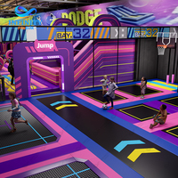 Parc gonflable de nouvelle génération 2.0, aire de jeux gonflable intérieure avec trampoline, jeu interactif pour centre de divertissement familial