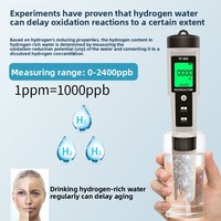 Analyseur de qualité de l'eau multiparamètres, testeur de pH et d'ORP pour eau riche en hydrogène, stylo de test d'hydrogène, détecteur de potentiel redox négatif