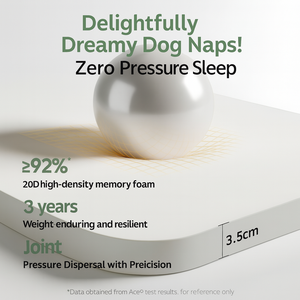 Matelas pour animaux de compagnie en lin JZ Factory Direct, léger, avec traversin en L, housse amovible, tissu anti-rayures, lavable en forme de rectangle - Product Image 2