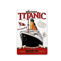 Aimants en métal pour réfrigérateur Titanic, aimants personnalisés en forme de bateau, aimants imprimés pour souvenirs du Titanic