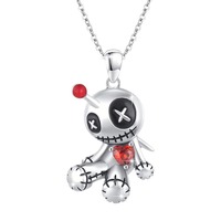 Collier pendentif design gothique amusant punk créatif nouveau VOODOO HALLOWEEN lien malédiction mode indépendante transfrontalière