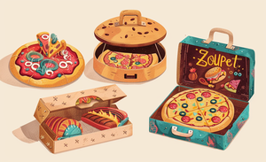 Jouet pour chien interactif de qualité supérieure, écologique, réaliste, imperméable, en forme de boîte à <span class=keywords><strong>pizza</strong></span>, rembourré, de la marque Manufacturer Premium Quality Luxury. - Product Image 5