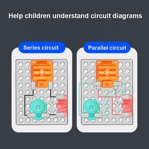 Kit de construction de circuits STEM <span class=keywords><strong>3</strong></span> en 1 pour enfants, expériences scientifiques DIY, projets de circuits électroniques, jouet éducatif de construction - Product Image 3
