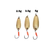 1 OUTKIT Mini leurre de pêche 2.5g3.5g cuillère métal leurres Spinnerbait Minnow petit poisson simple crochet gabarit flux truite appâts Pesca chaud