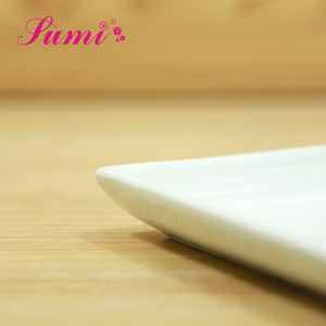 מפעל עיצוב קרמיקה כיכר כלי צלחת לבן, מסעדה מטבח פורצלן צלחת מרובעת - Product Image 5