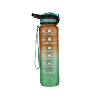 Bouteille de sport multi-tailles avec marqueur de temps motivant