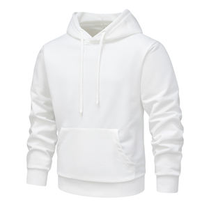 Pull à capuche uni pour le printemps, sweat-shirt de sport personnalisé avec logo brodé, longueur sur mesure, tendance et populaire, nouveauté - Product Image 1