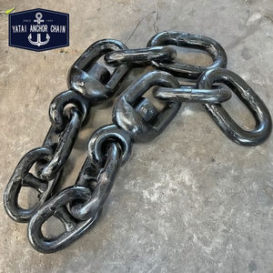 Chaîne d'ancrage à maillons à goujon en acier noir peint, avec anneau pivotant et groupe pivotant neuf, vente en gros d'usine Chine - Product Image 3