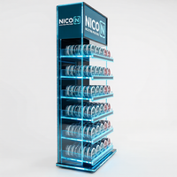 Vitrine personnalisée en acrylique LED pour sachets de nicotine, idéale pour la vente de snus et les boutiques de tabac