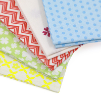 Chevron coloré et motif floral tissu matelassé Fat Quarters Bundle - 100% coton Patchwork matériel pour Quilting