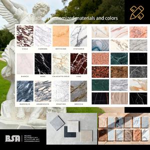 Estatua de escultura de San Miguel de mármol natural Ángel estilo europeo al aire libre para <span class=keywords><strong>iglesia</strong></span> y aplicación en el hogar - Product Image 3