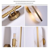 Applique Murale LED de Luxe en Acier Inoxydable avec Design Flocon de Neige en Marbre, Moderne et Dimmable pour Éclairage de Salon et Chambre à Coucher