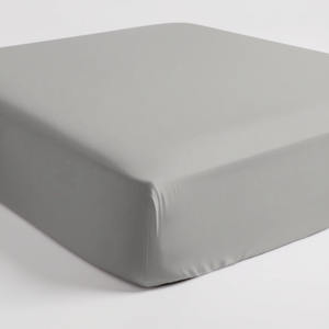 Drap-housse 100% coton gris italien, taille lit 120x200cm - Product Image 3