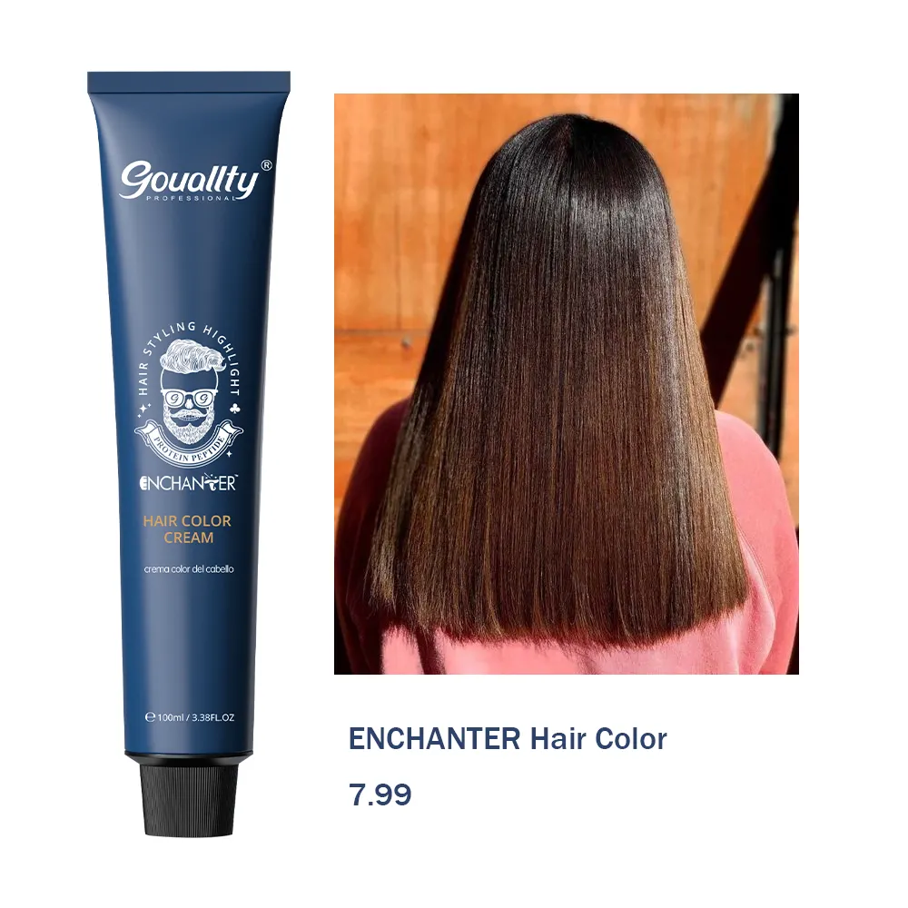 Chuyên nghiệp Enchanter vĩnh viễn Kem màu tóc cho Glossing và Toning với bảo hiểm màu xám 100%