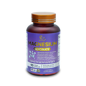 DUOZI Glycinate de magnésium à haute absorption 500 mg Capsules végétaliennes pour le sommeil, la relaxation musculaire et le soulagement du stress 90 capsules - Product Image 1