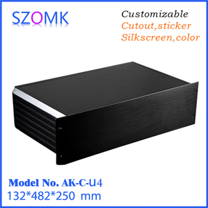 Contenitore in Alluminio Szomk 132x482x250mm per Rack <span class=keywords><strong>19</strong></span> Pollici, Scatola di Giunzione - Product Image 2