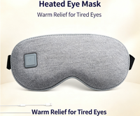 Masque oculaire chauffant électrique, 3 niveaux de température réglables, en peluche douce, réutilisable, pour les yeux secs, soin des yeux, soulagement de la fatigue, sommeil