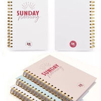 Agenda spirale personnalisé 2027 avec logo, carnet de notes à couverture rigide, journal, carnet de notes, agenda professionnel