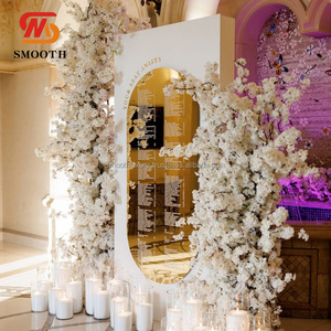 Mariage personnalisé lisse acrylique brillant fond liste des invités acrylique événement sièges tableau avec nom imprimé mariage scène toile de fond - Product Image 2